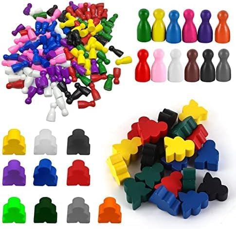 Board Game Ludo - 110 Wooden Nail Doll Chess Pieces,