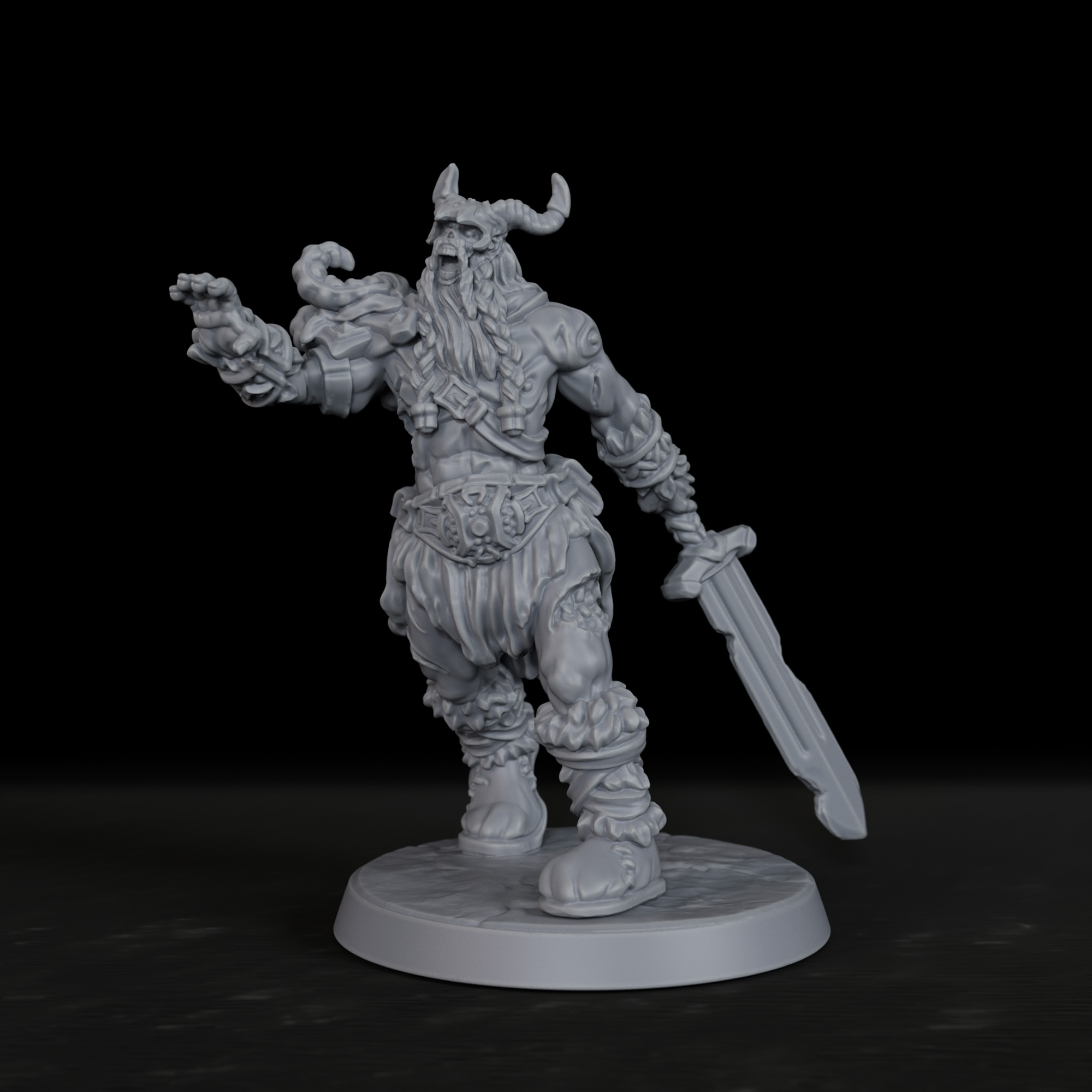 Board Game Zombie - RPG Zombie Frost Giant Miniature -