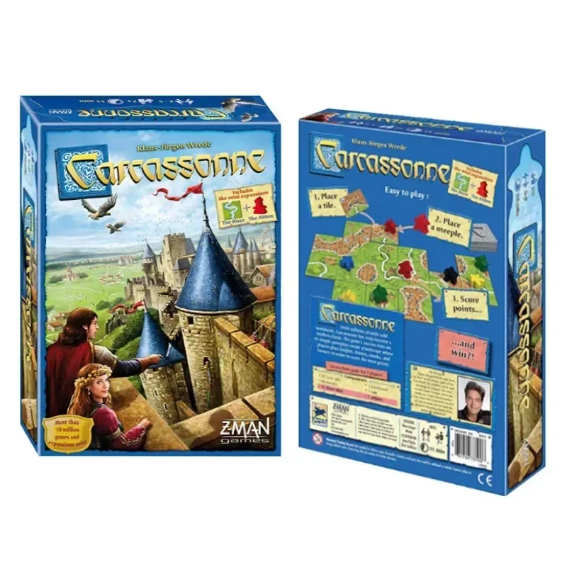 Board Game Vector - Carcassonne Winter Strategy Game | Family