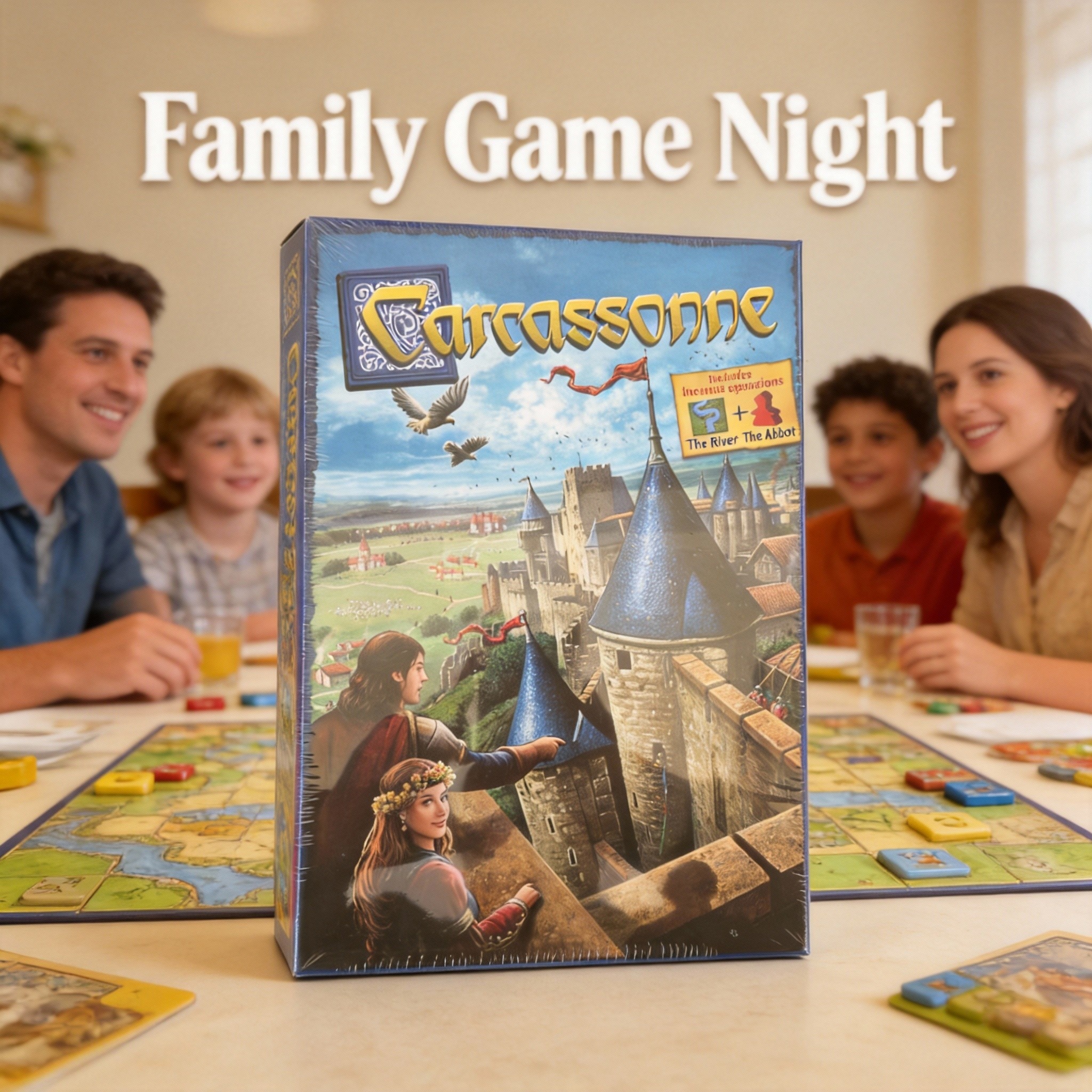 Board Game Vector - Carcassonne （English Edition） - Medieval Strategic