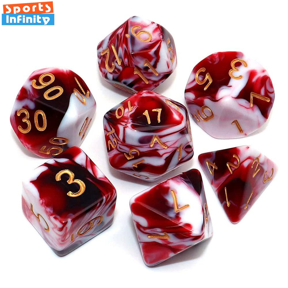 7 Pcs/set Double Colors Polyhe – Board Game Ludo Bewertung und Preis