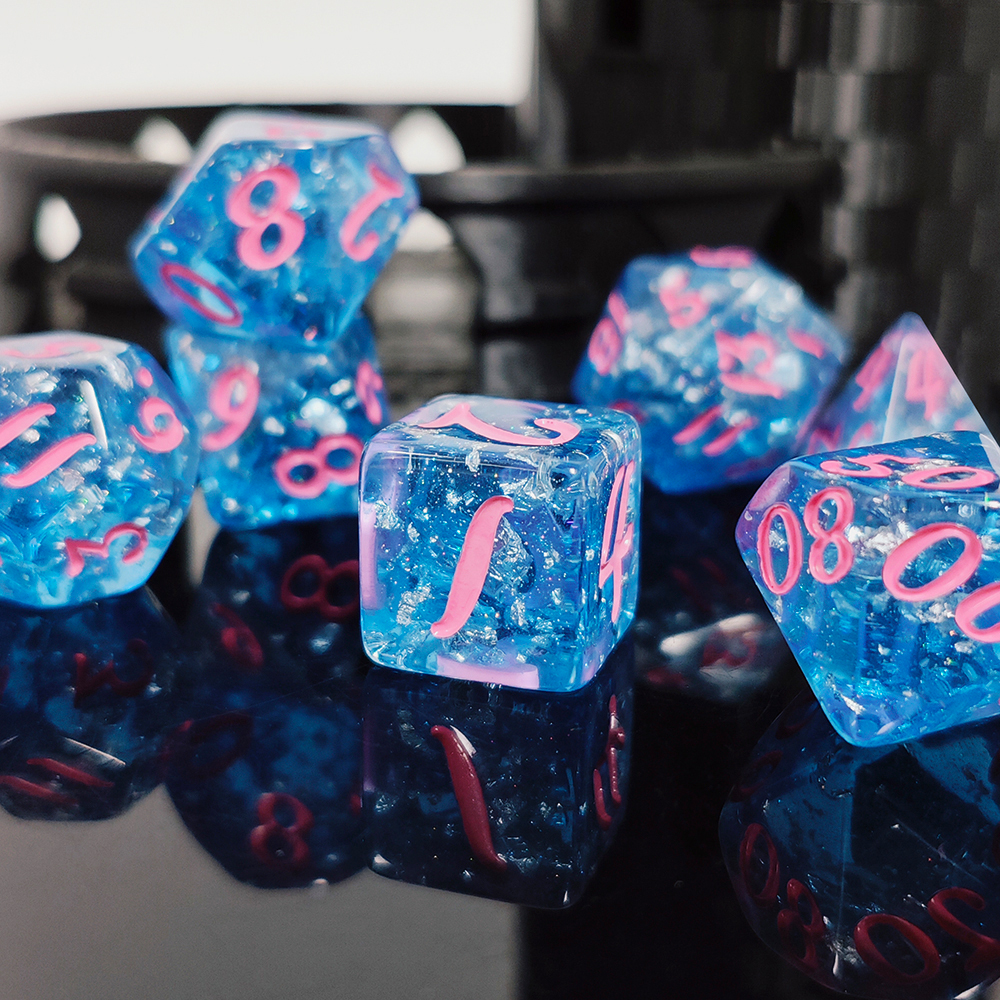 7Pcs/set Blue Color Resin Dice – Board Game Rpg Bewertung und Preis