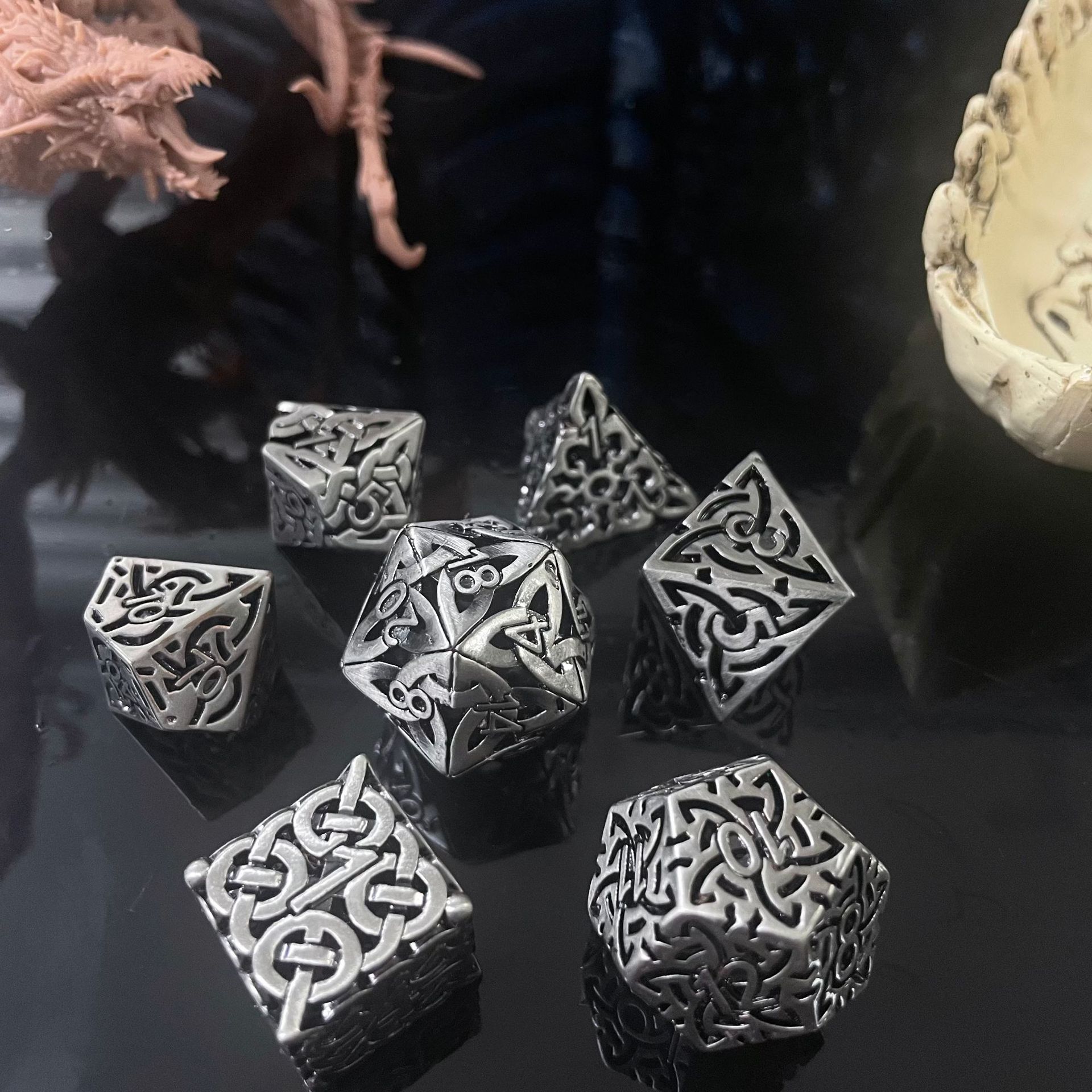 7 Pcs Cosplay D4-D20 DND Brass – Board Game Rpg Bewertung und Preis