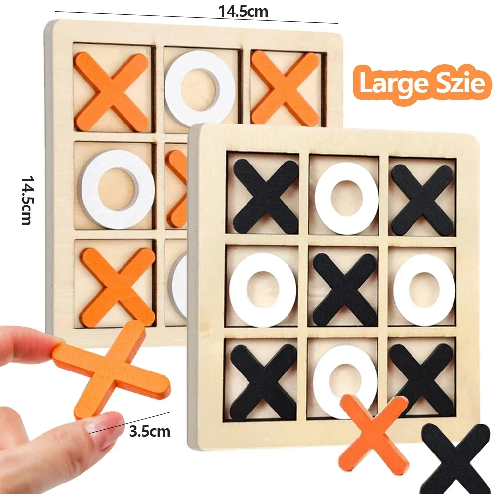 Wooden XO Tic Tac Toe Game Min – Board Game With Questions Bewertung und Preis