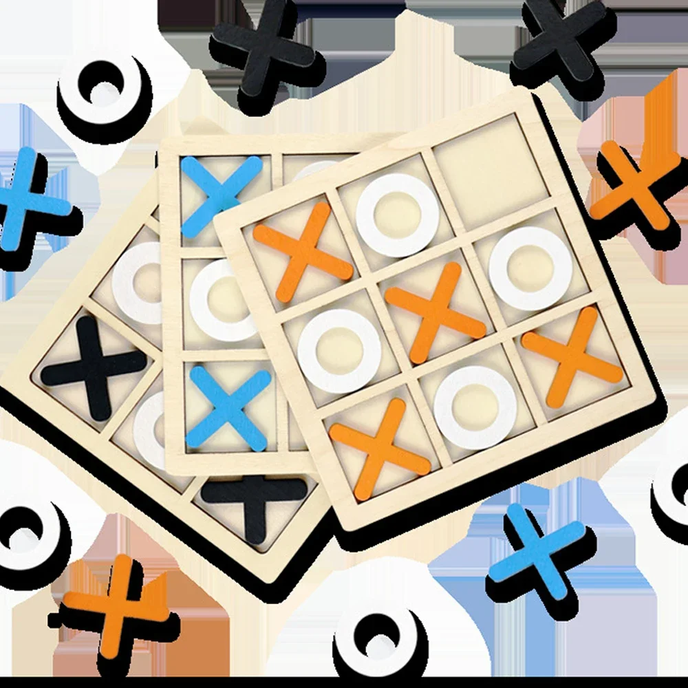 Wooden XO Tic Tac Toe Game Min – Board Game With Questions Bewertung und Preis