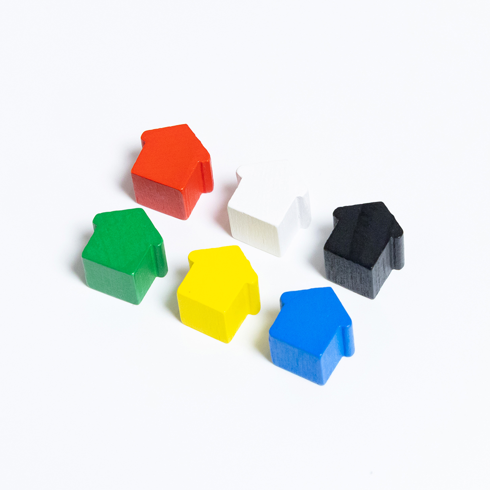 100Pcs Little House Meeples, 1 – Board Game Vector Bewertung und Preis