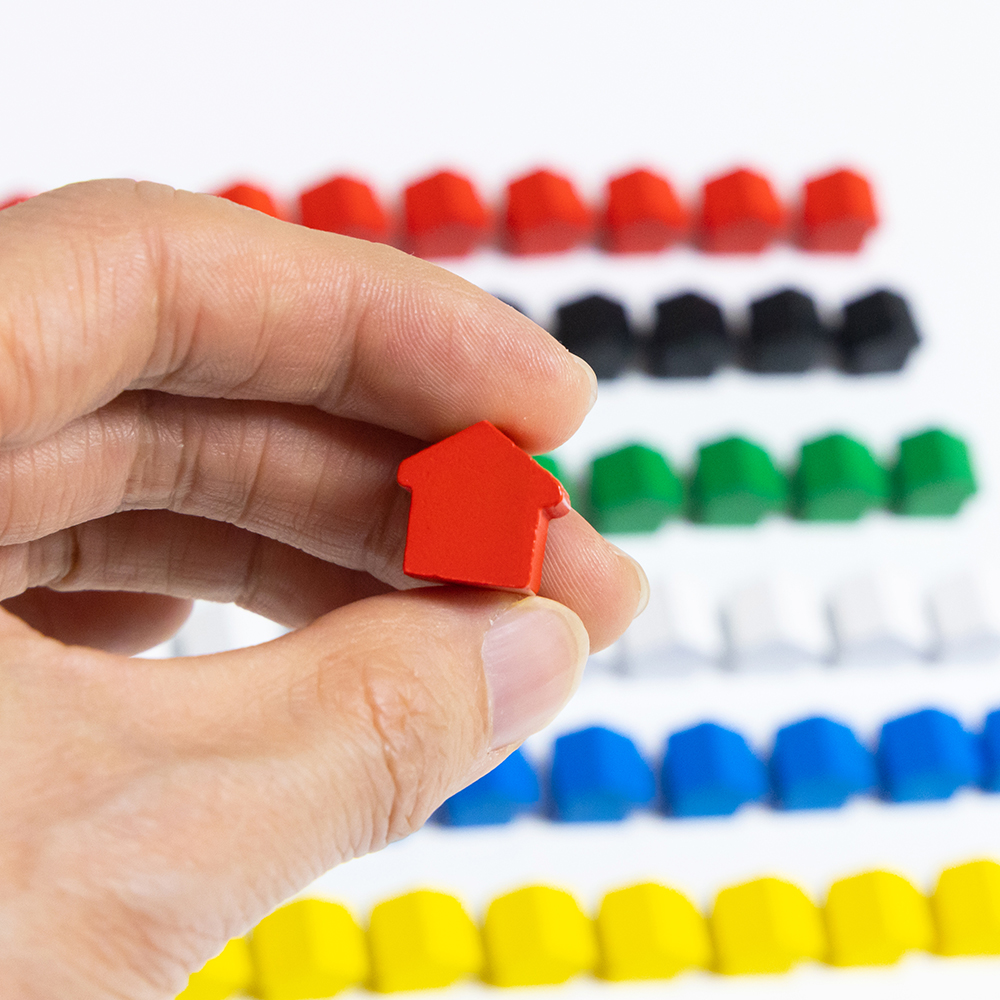 100Pcs Little House Meeples, 1 – Board Game Vector Bewertung und Preis