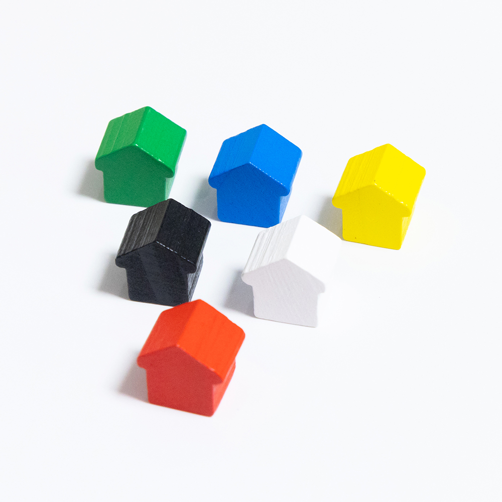 100Pcs Little House Meeples, 1 – Board Game Vector Bewertung und Preis