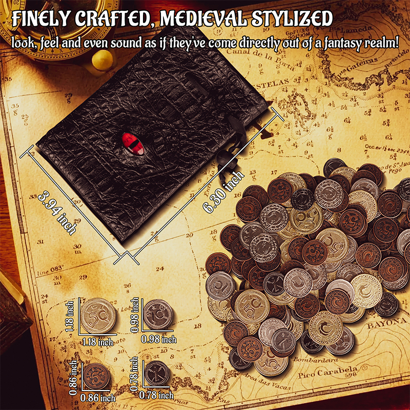 DND Metal Coins Set of 60 with – Board Game Vector Bewertung und Preis