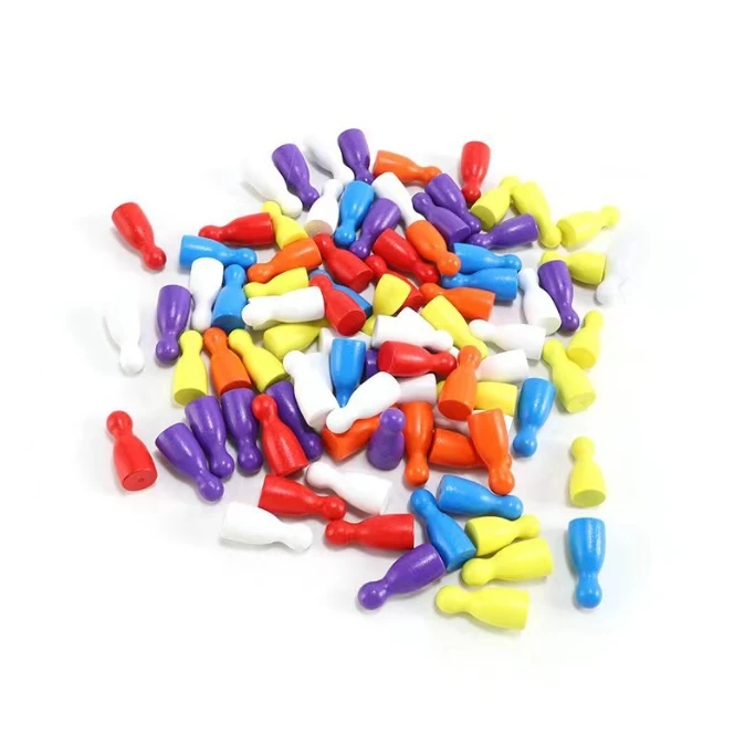 100 Pcs Colorful Wooden Chess  – Board Game Vector Bewertung und Preis