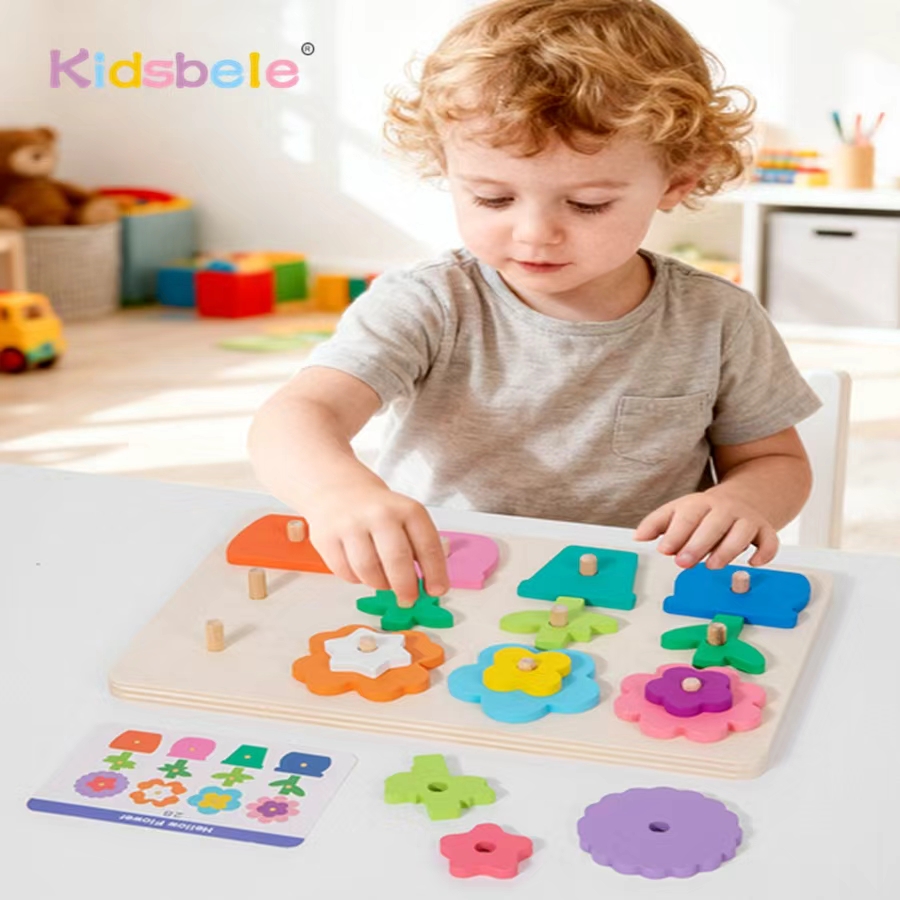 Montessori DIY Wooden Flower P – Board Game Education Bewertung und Preis