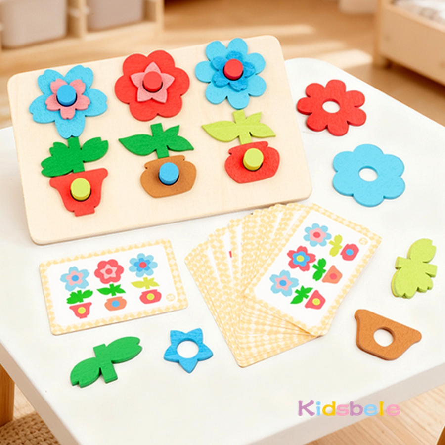 Montessori DIY Wooden Flower P – Board Game Education Bewertung und Preis