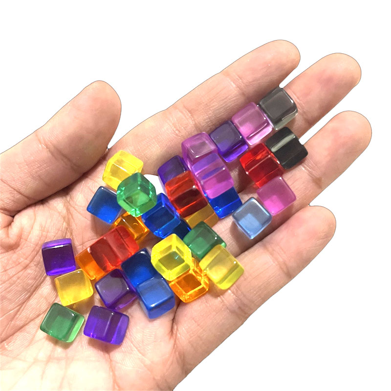 100pcs/set 8mm Clear Cube Dice – Board Game Vector Bewertung und Preis