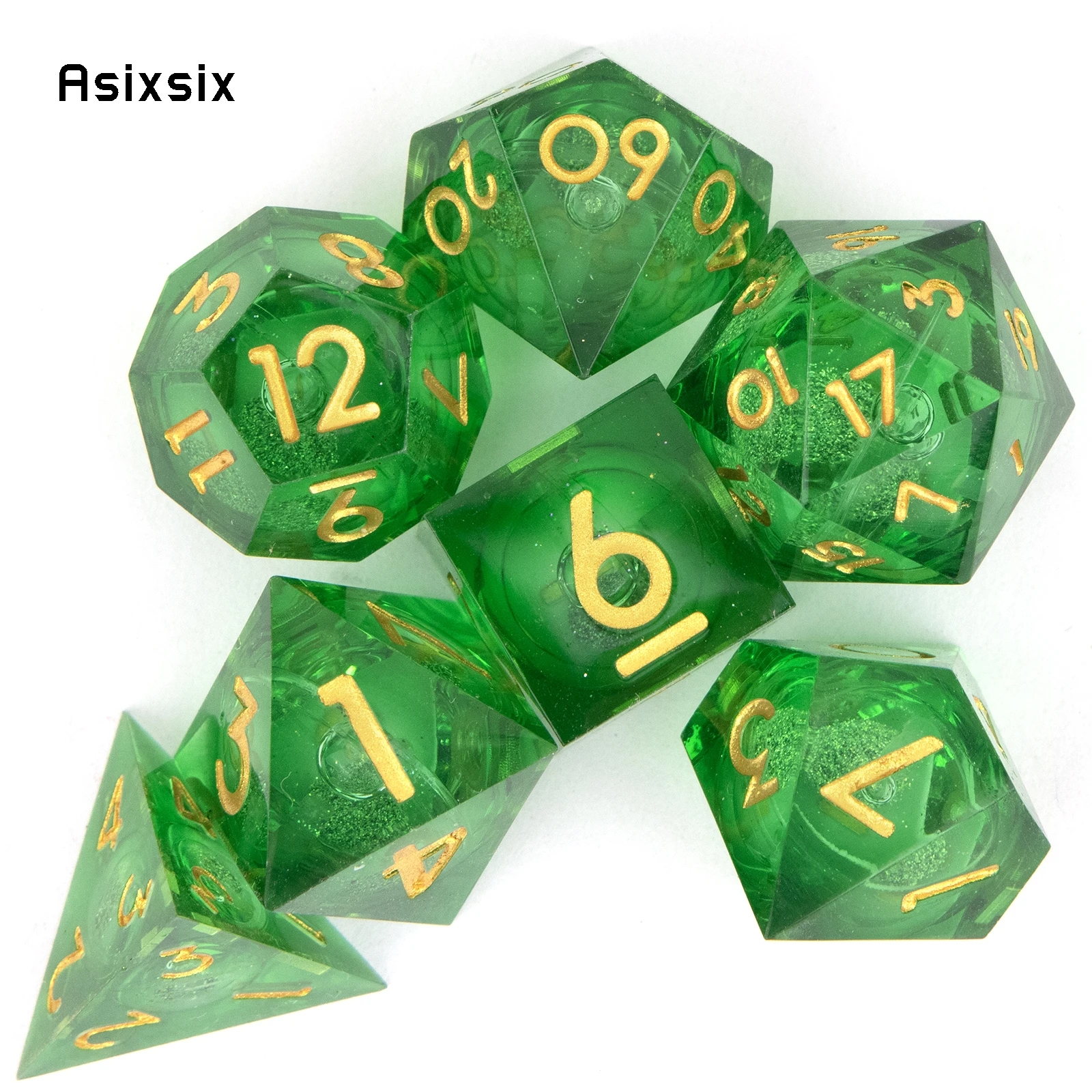 7 Pcs Green Golden Number Flow – Board Game Rpg Bewertung und Preis