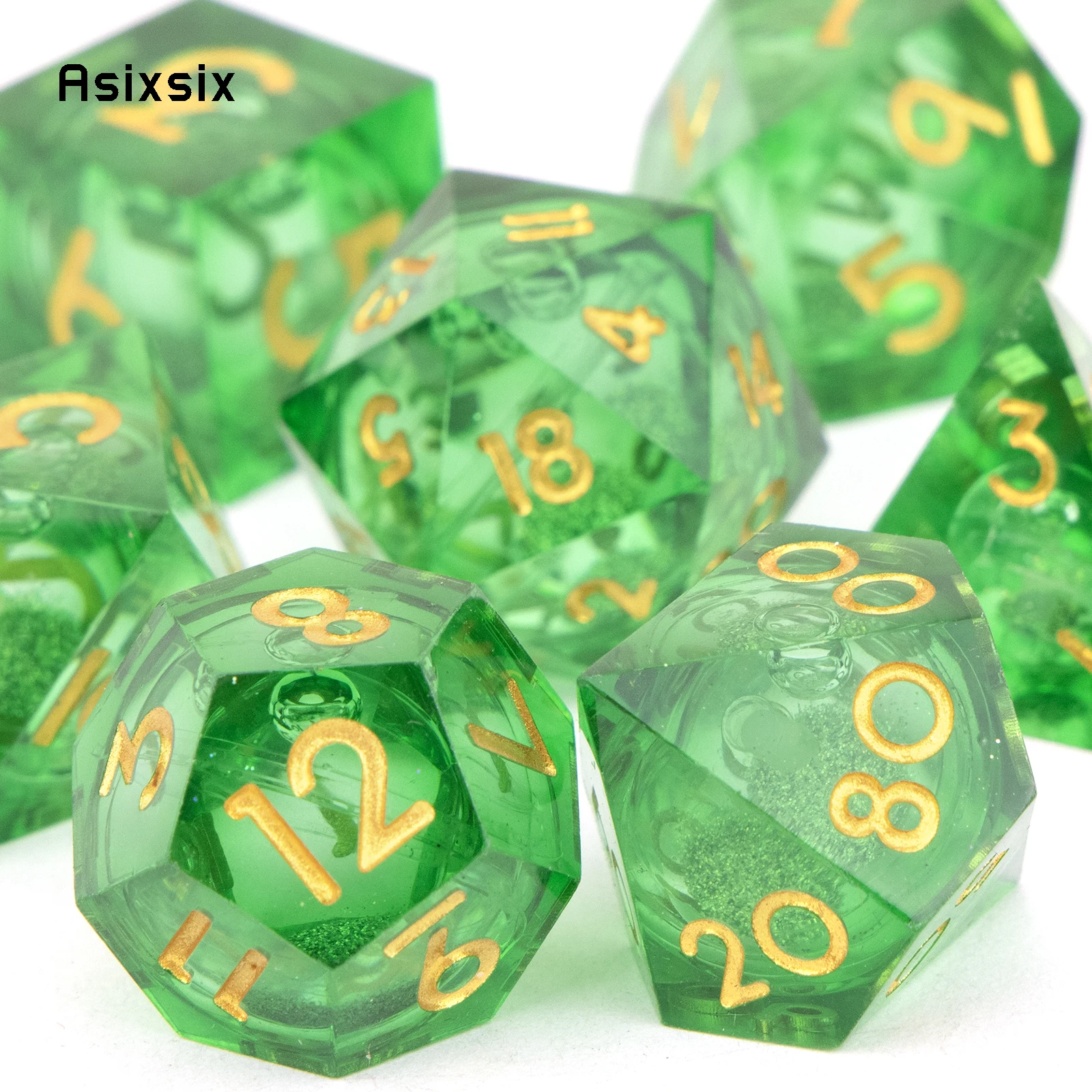 7 Pcs Green Golden Number Flow – Board Game Rpg Bewertung und Preis