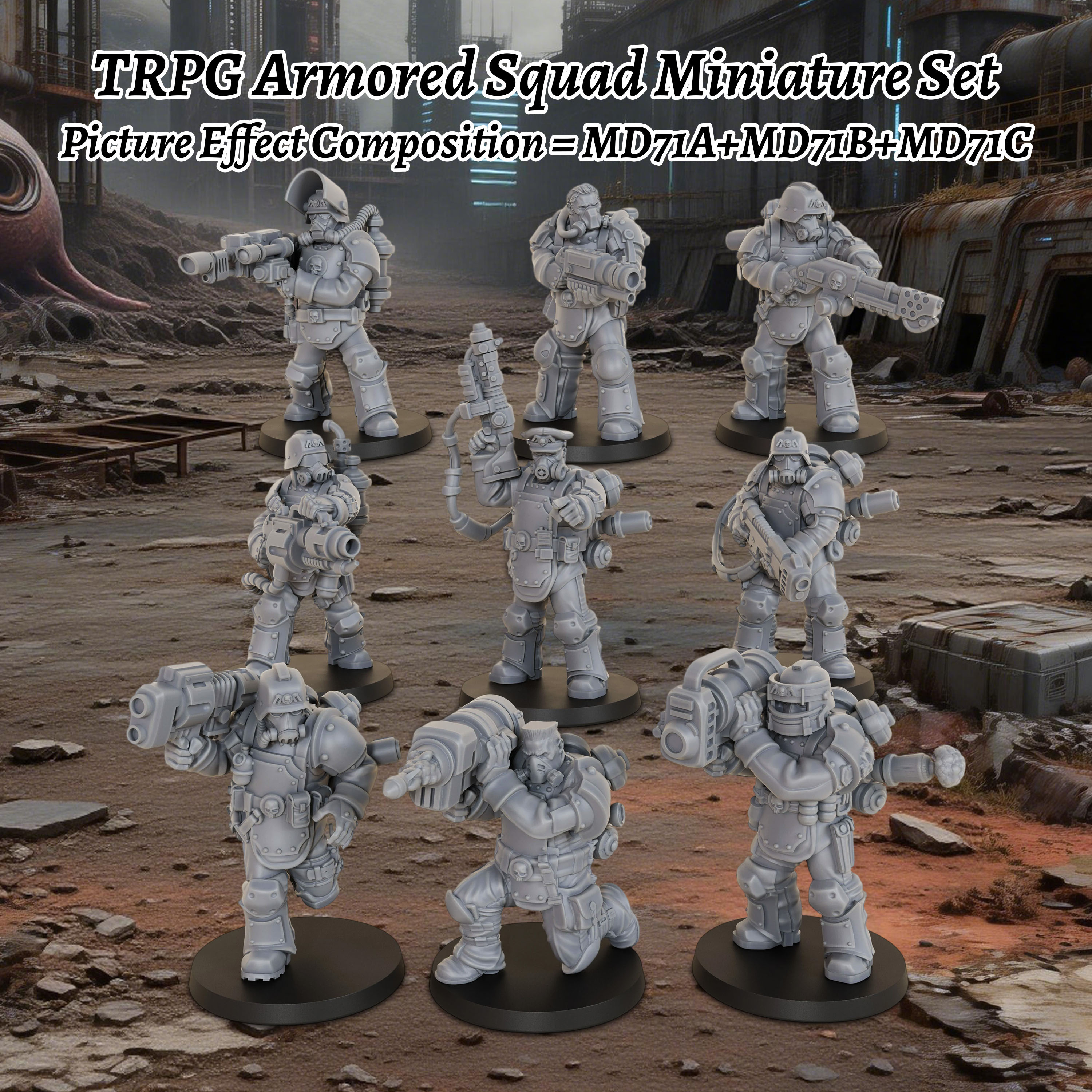 Sci-Fi Armored Squad Miniature – Board Game Zombie Bewertung und Preis