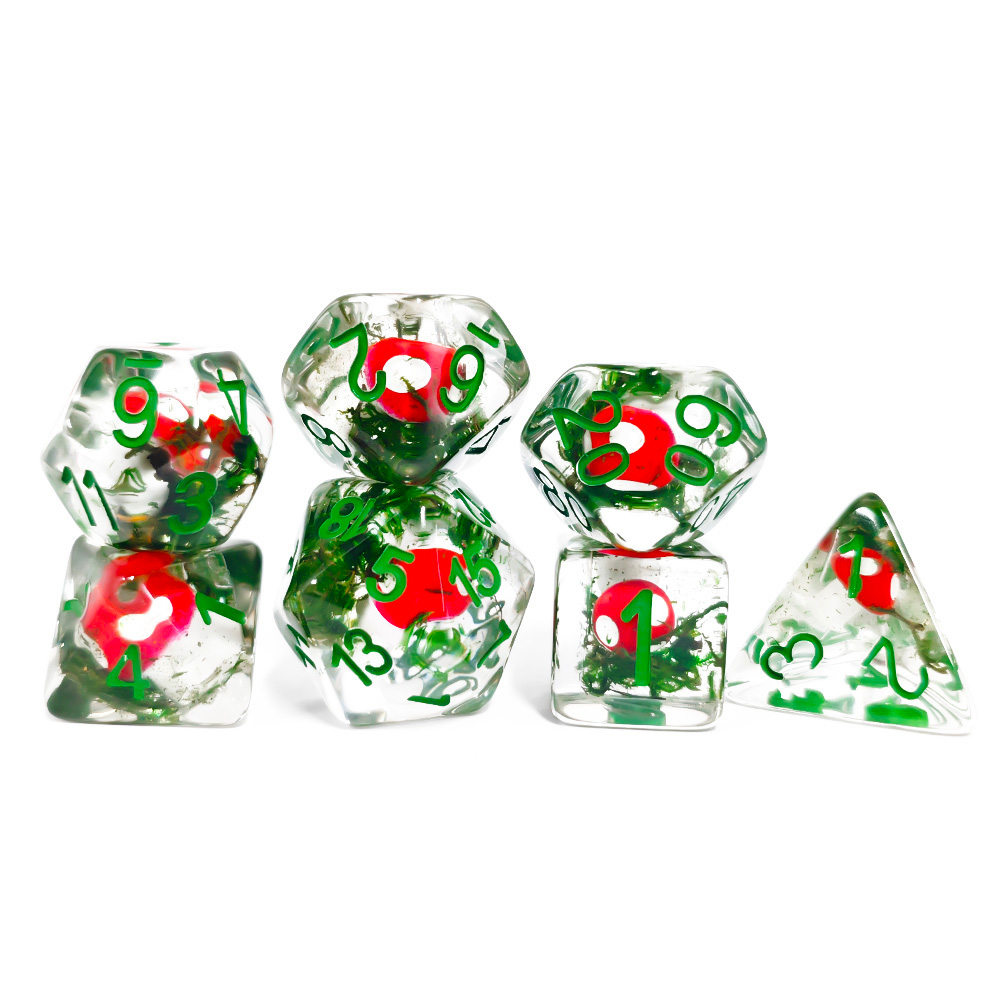 7Pcs/Set DND Dice Transparent  – Board Game Rpg Bewertung und Preis