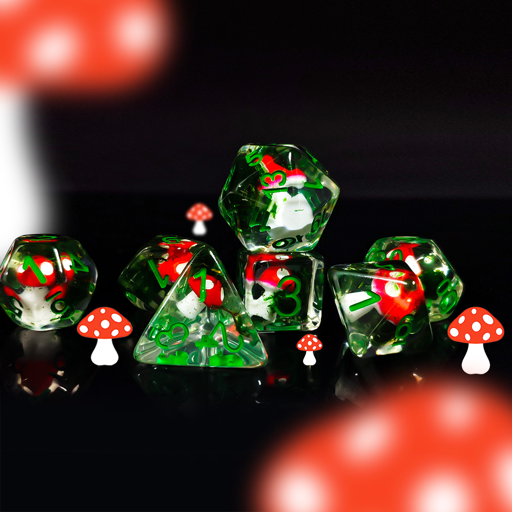 7Pcs/Set DND Dice Transparent  – Board Game Rpg Bewertung und Preis