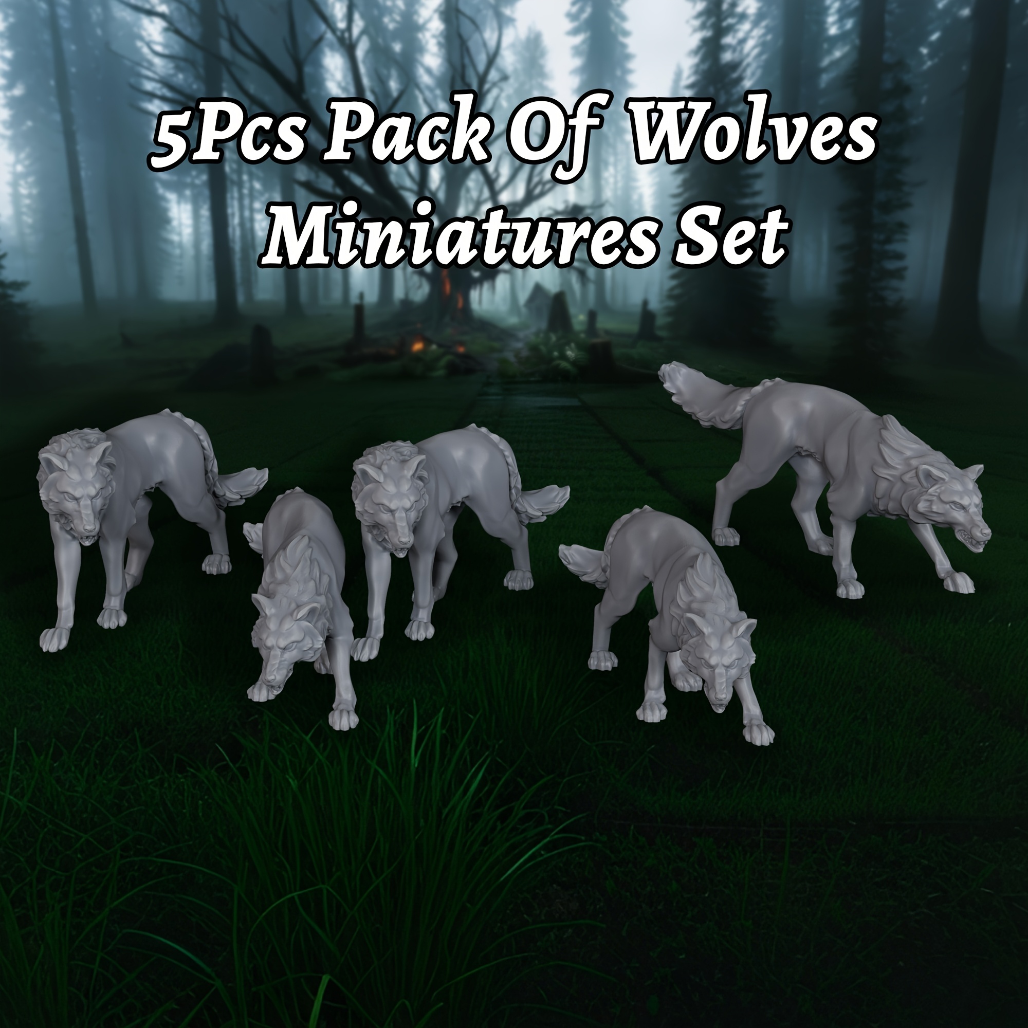 5pcs RPG Wolves Miniatures Set – Board Game Zombie Bewertung und Preis
