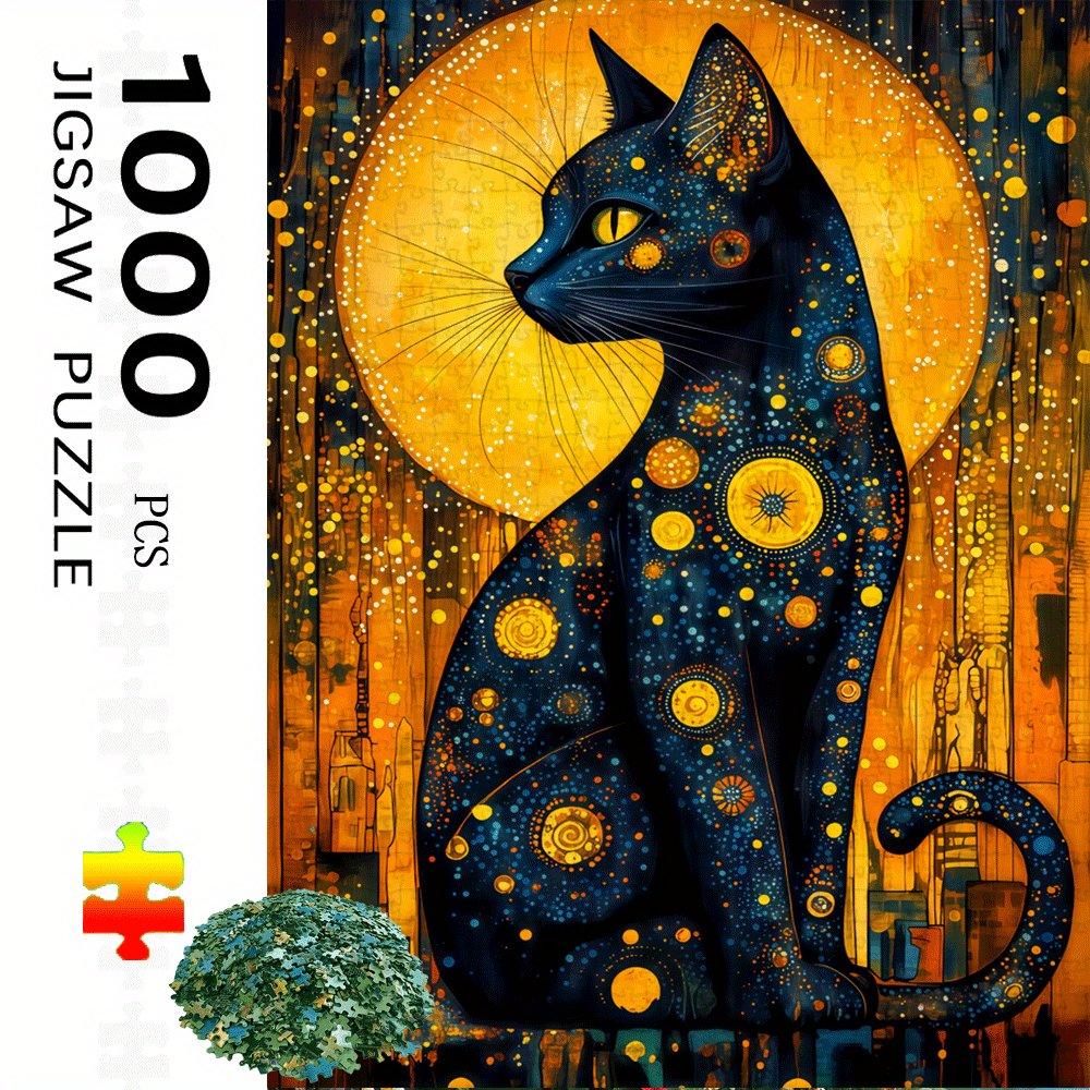 1000pcs Van Gogh-Inspired Blac – Jigsaw Puzzle Adult Bewertung und Preis