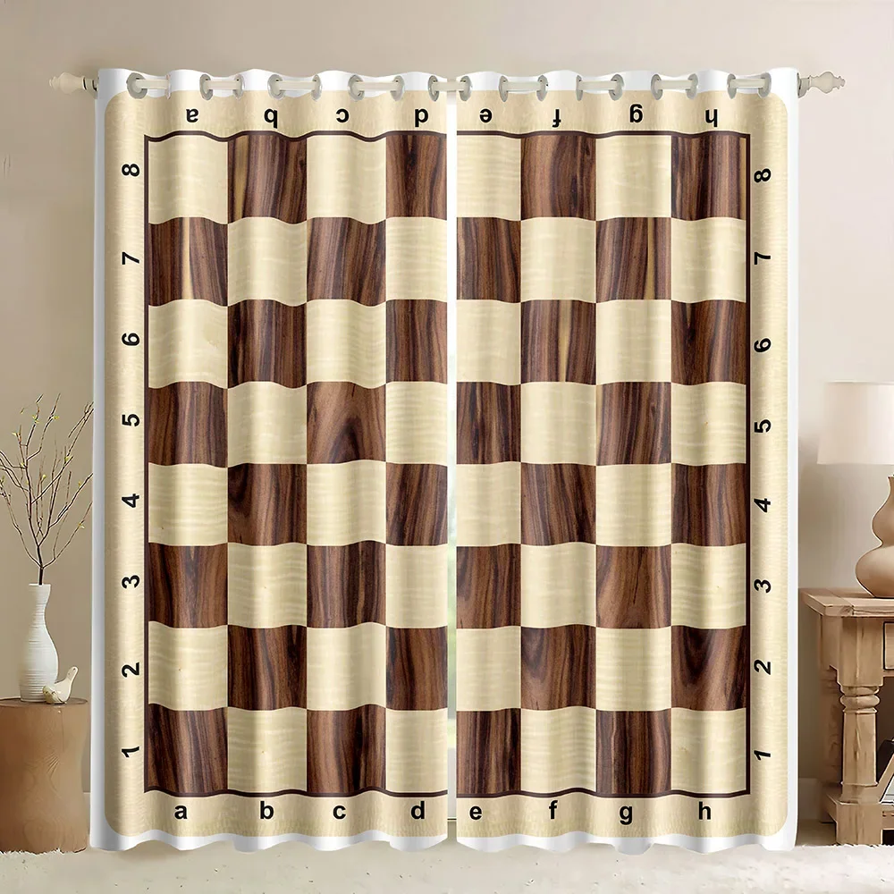 Chessboard  Window Curtains In – Board Game Cafe Bewertung und Preis