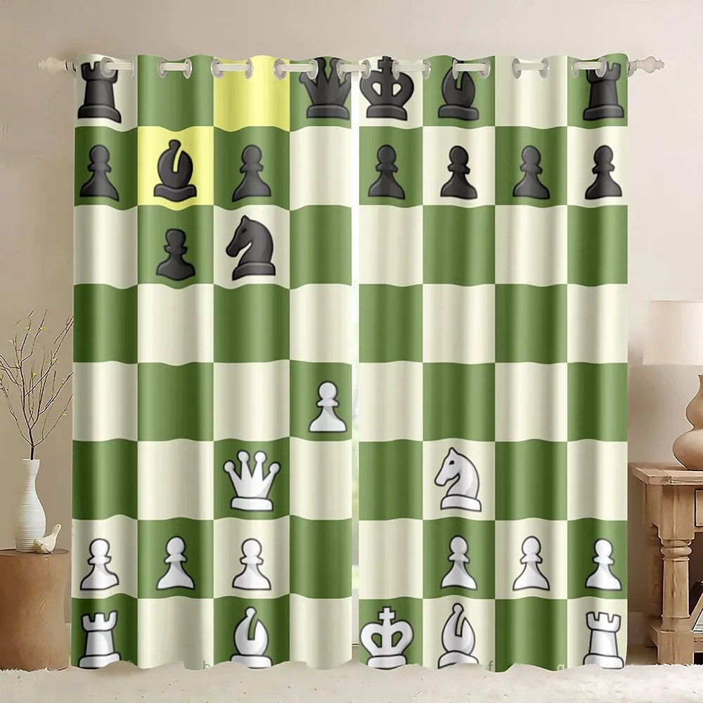 Chessboard  Window Curtains In – Board Game Cafe Bewertung und Preis