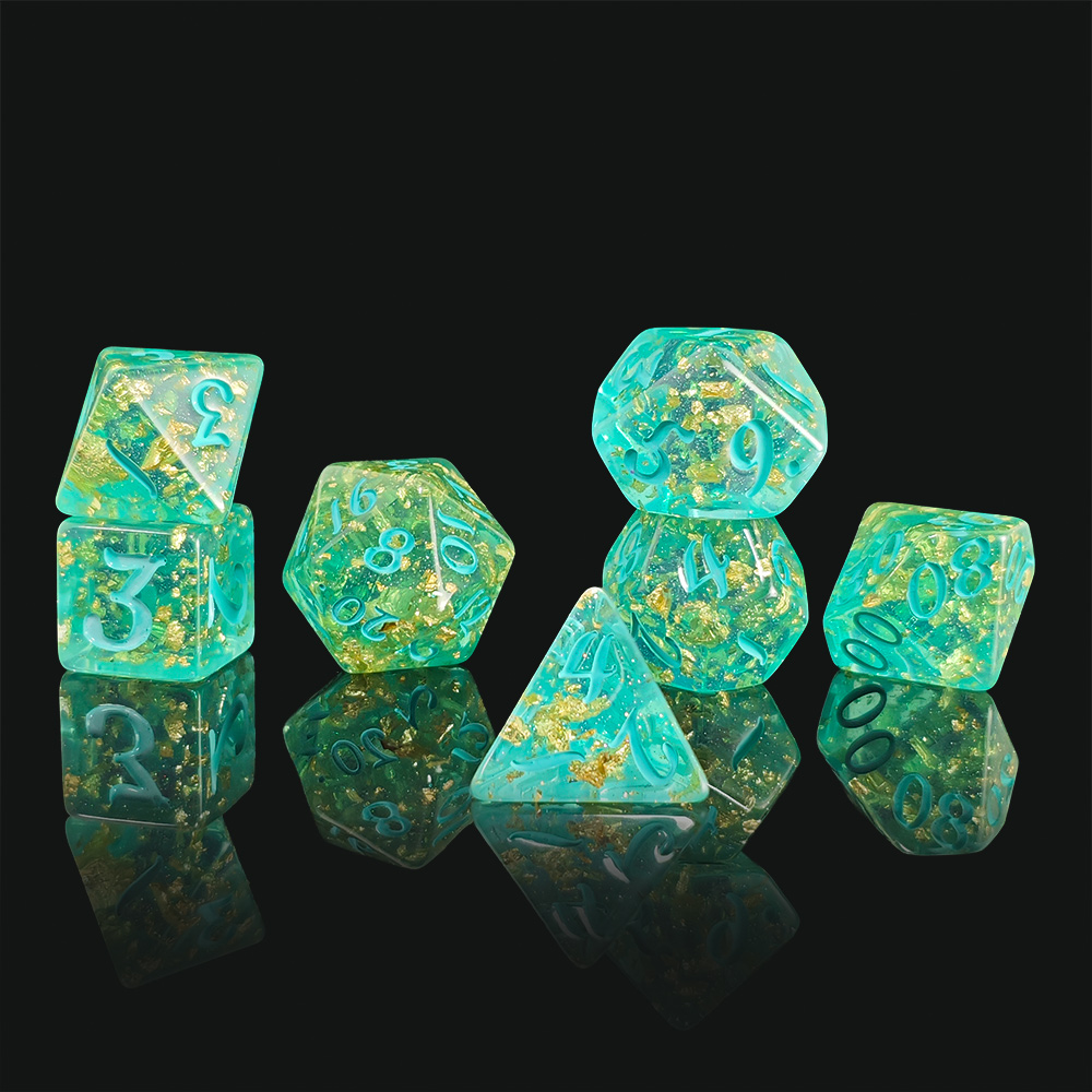 7Pcs/set Glitter Dice Set DnD  – Board Game Rpg Bewertung und Preis