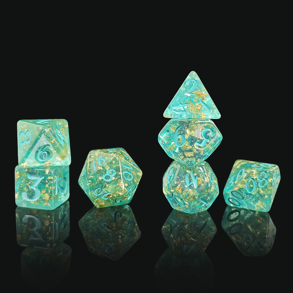 7Pcs/set Glitter Dice Set DnD  – Board Game Rpg Bewertung und Preis