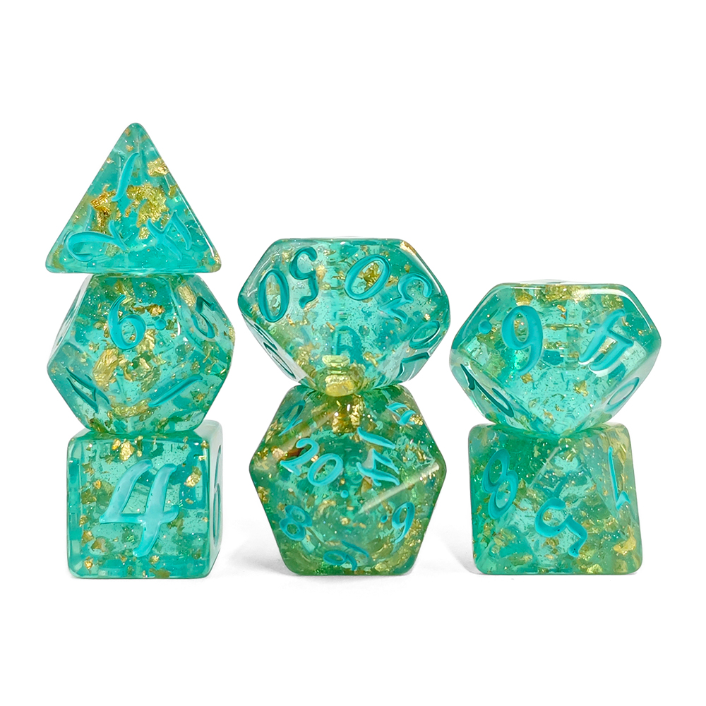 7Pcs/set Glitter Dice Set DnD  – Board Game Rpg Bewertung und Preis