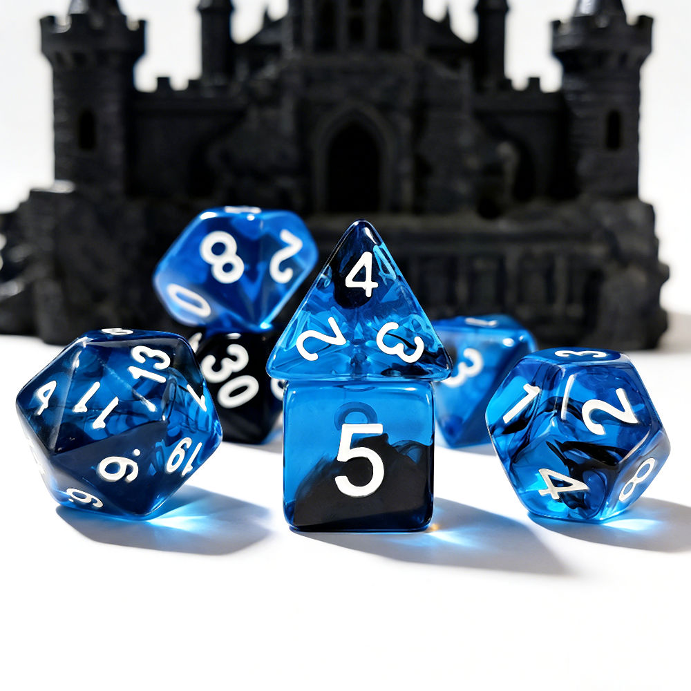 7Pcs/set Blue Blend Transparen – Board Game Rpg Bewertung und Preis