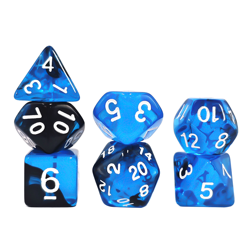 7Pcs/set Blue Blend Transparen – Board Game Rpg Bewertung und Preis