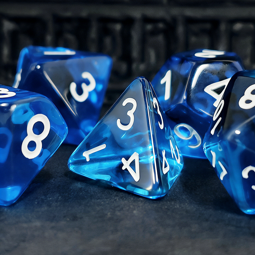 7Pcs/set Blue Blend Transparen – Board Game Rpg Bewertung und Preis