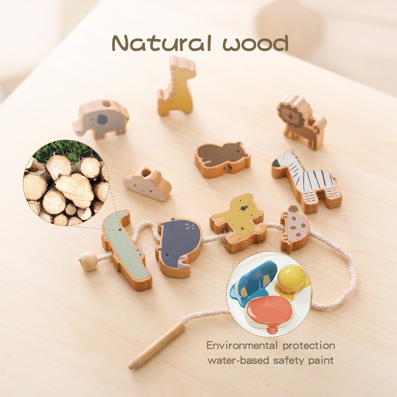 Baby Animal Threading Toys Woo – Board Game Education Bewertung und Preis