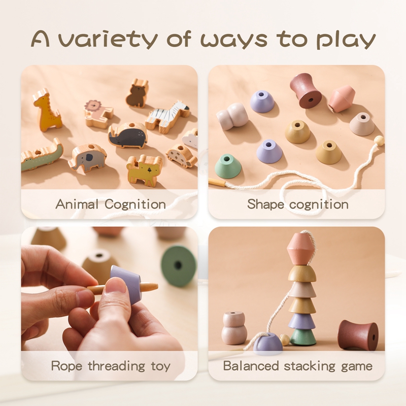 Baby Animal Threading Toys Woo – Board Game Education Bewertung und Preis