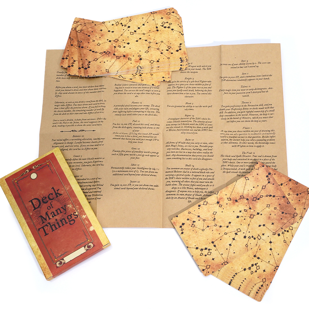 Deck of Many Things Card Game  – Board Game Rpg Bewertung und Preis