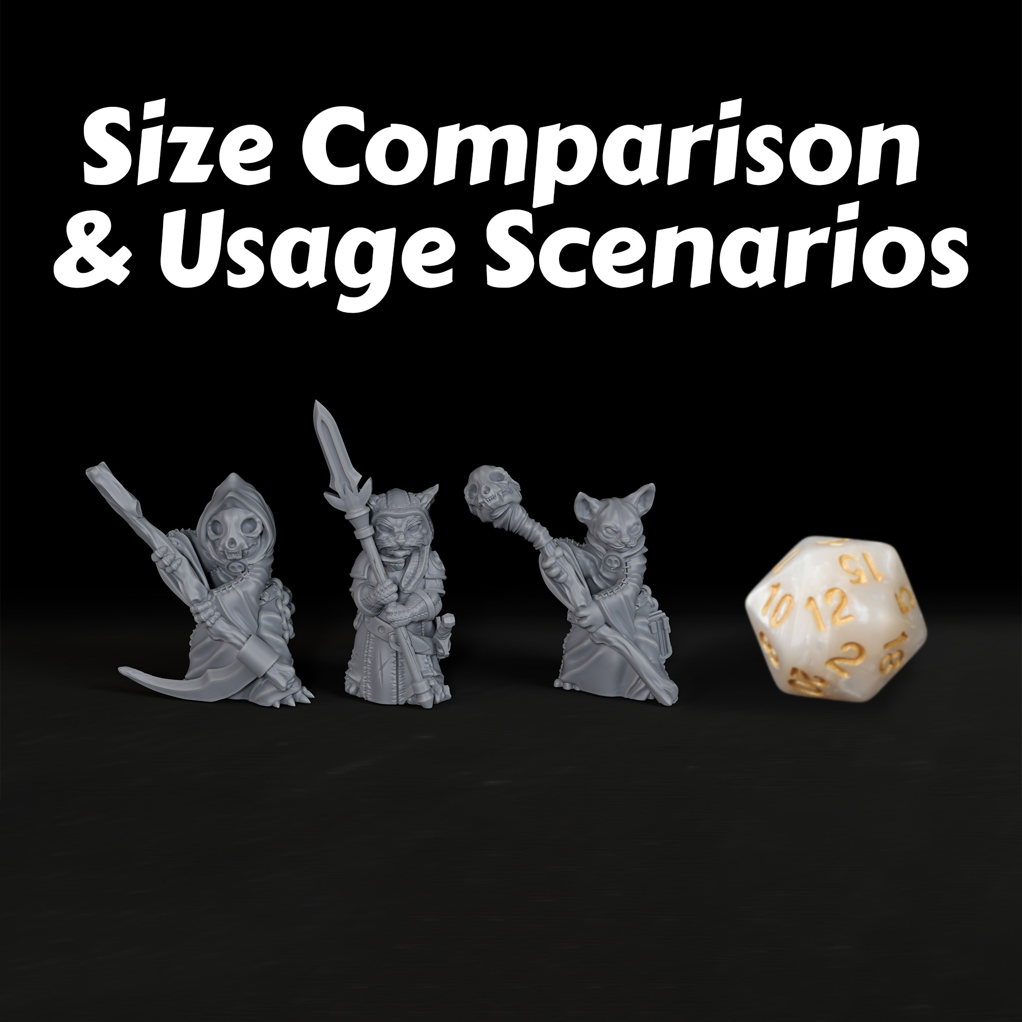 Three Cat Warriors Miniatures  – Board Game Rpg Bewertung und Preis