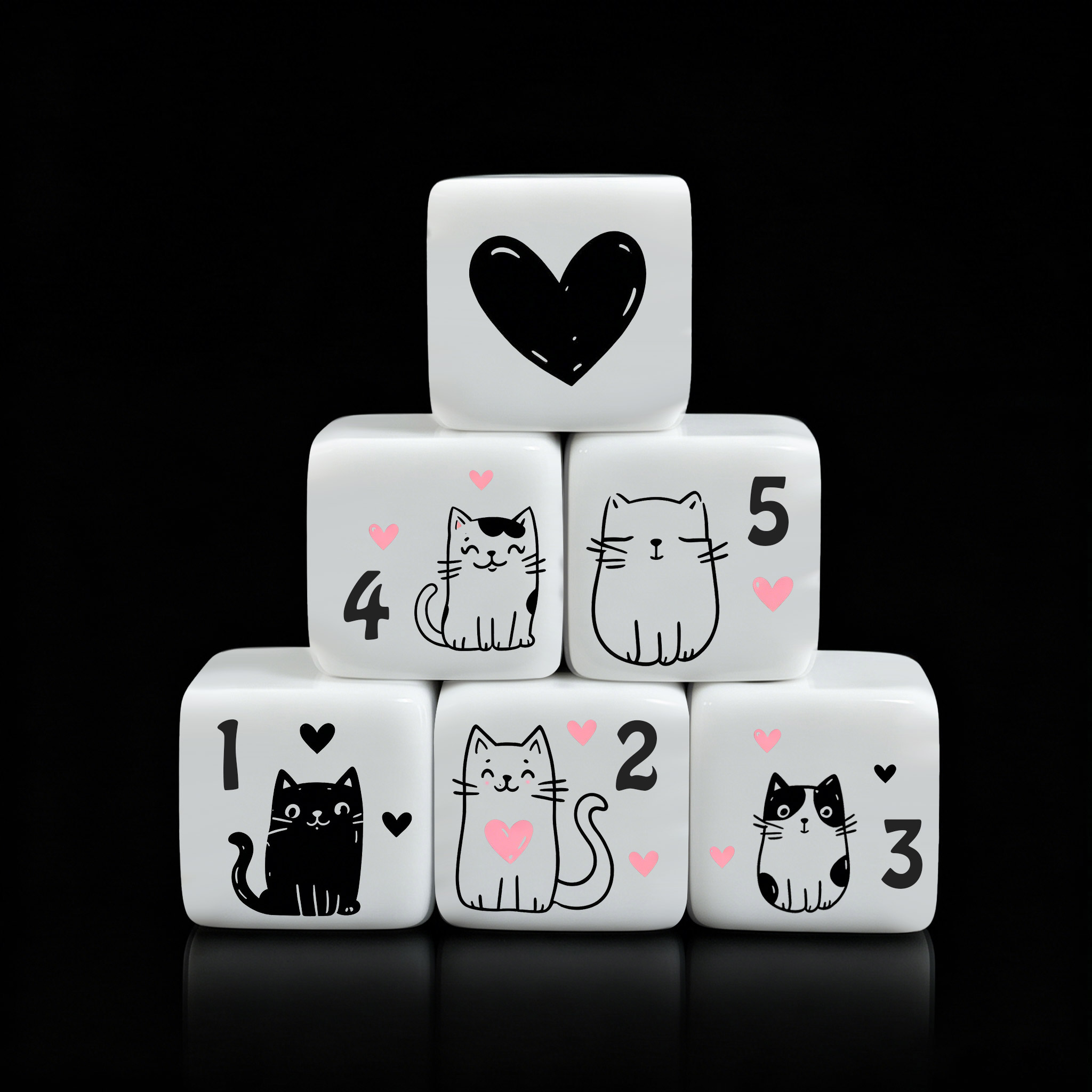 12Pcs/Set 16mm Cute Cat Dice,  – Board Game Rpg Bewertung und Preis