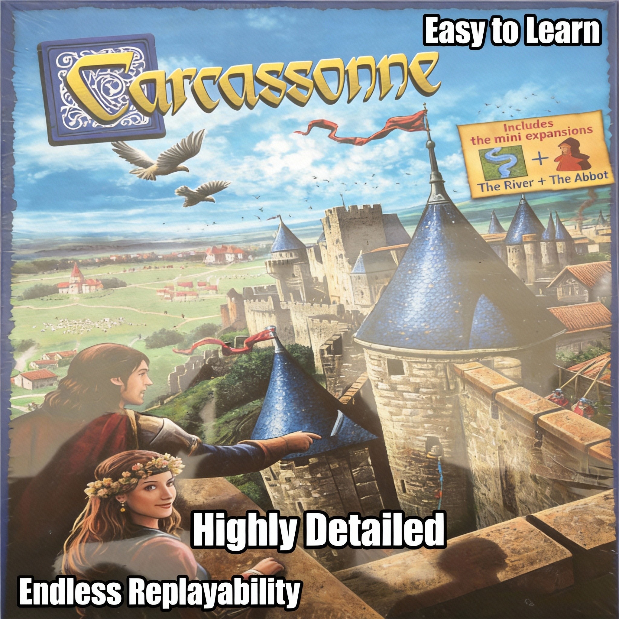 Carcassonne （English Edition）  – Board Game Vector Bewertung und Preis