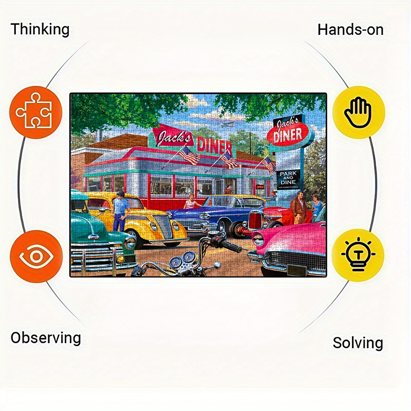 Vintage American Diner & Class – Jigsaw Puzzle Adult Bewertung und Preis