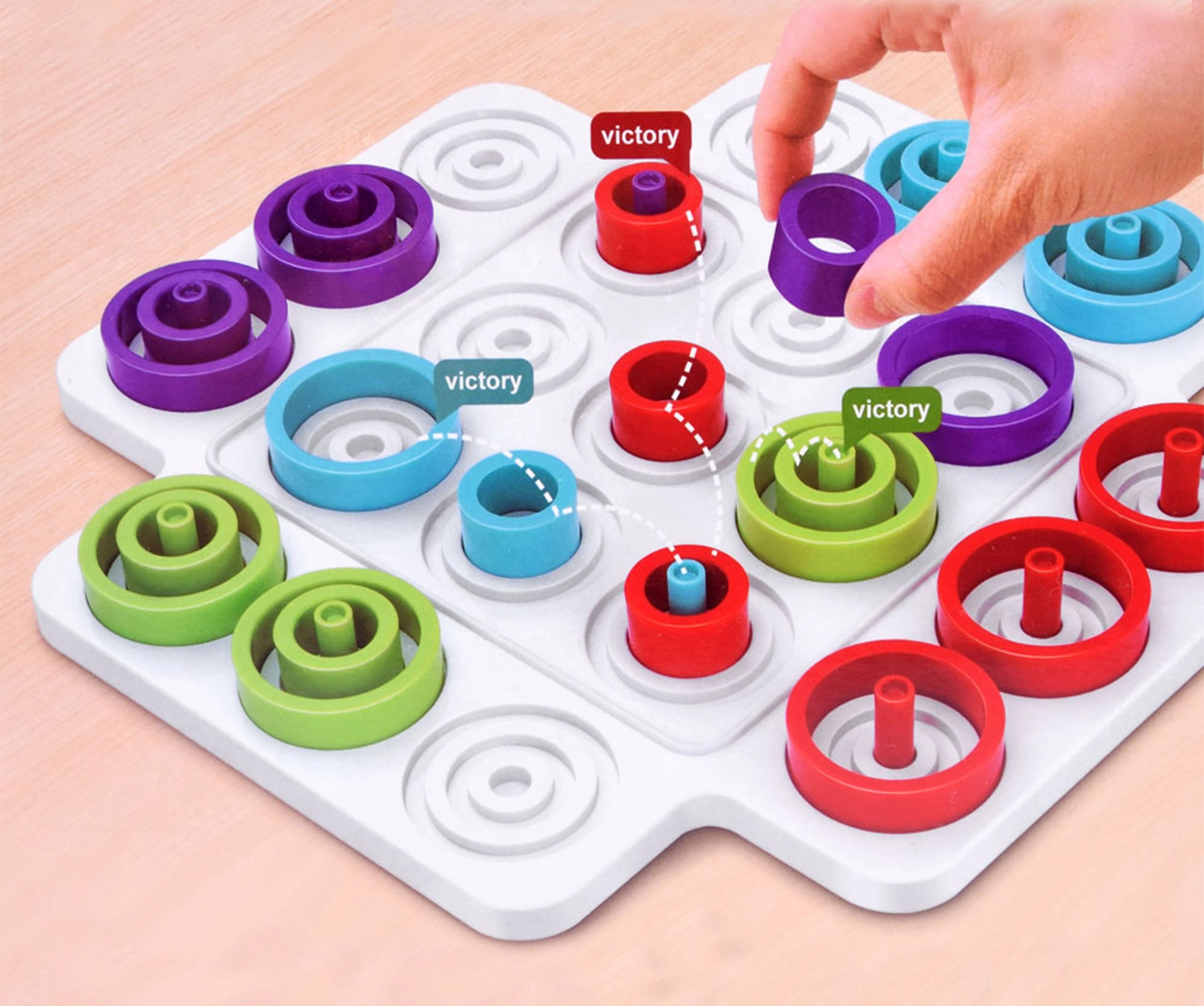 Montessori Stacking Ring Board – Board Game Education Bewertung und Preis