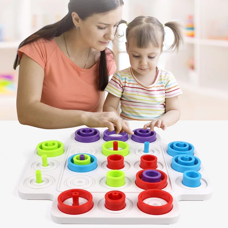 Montessori Stacking Ring Board – Board Game Education Bewertung und Preis