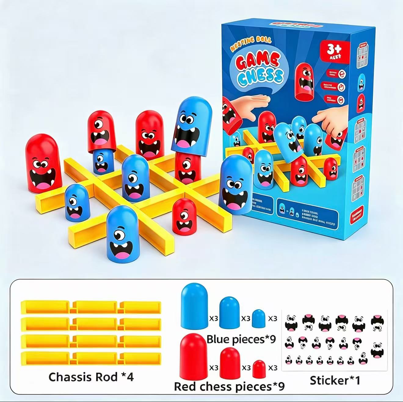 Tic-Tac-Toe Eat-and-Be-Sized S – Board Game With Questions Bewertung und Preis