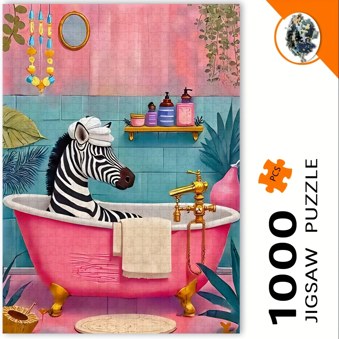 1000pcs Zebra in Bubble Bath J – Jigsaw Puzzle Adult Bewertung und Preis