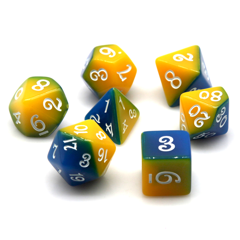 Blue & Yellow Dual Color Polyh – Board Game Rpg Bewertung und Preis