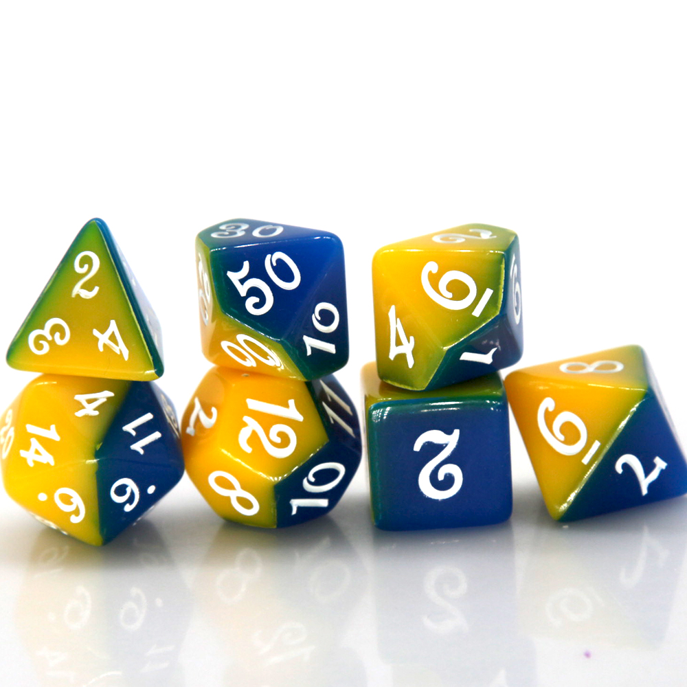 Blue & Yellow Dual Color Polyh – Board Game Rpg Bewertung und Preis
